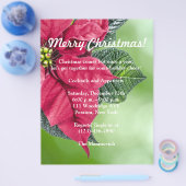 Uitnodiging kerstfeestdag flyer (Enkel)