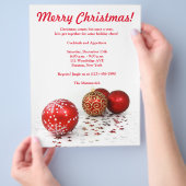 Uitnodiging kerstfeestdag flyer (Hand)