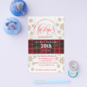 Uitnodiging kerstfeestdag flyer (Enkel)