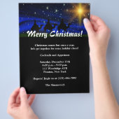 Uitnodiging kerstfeestdag flyer (Hand)