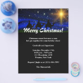 Uitnodiging kerstfeestdag flyer (Enkel)