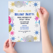 Uitnodiging kerstfeestdag flyer (Hand)