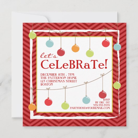 Uitnodiging kerstfeestdag in de zalen (Voorkant)