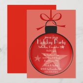 Uitnodiging kerstfeestdag kerstfeestdag (Voorkant / Achterkant)