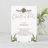 Uitnodiging kerstfeestdag kerstkerry (Staand voorkant)