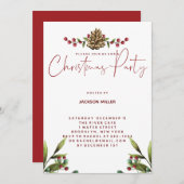 Uitnodiging kerstfeestdag kerstkerry (Voorkant / Achterkant)