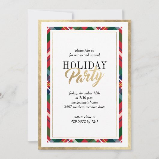 Uitnodiging kerstfeestdag Lijst (Voorkant)