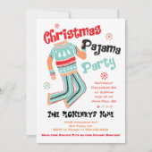 Uitnodiging kerstfeestdag Pajama (Voorkant)