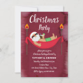 Uitnodiging kerstfeestelijke kerstmis in Santa Ham (Voorkant)