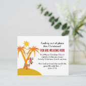 Uitnodiging kerstkerkerkdiensten (Staand voorkant)