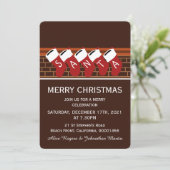 Uitnodiging kerstkerstfeestpartij (Staand voorkant)