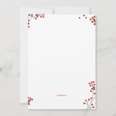 Uitnodiging kerstkoekjes Decoratieve Partij (Achterkant)