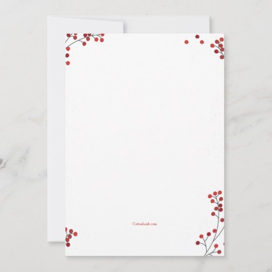 Uitnodiging kerstkoekjes Decoratieve Partij (Achterkant)