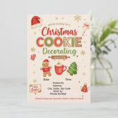 Uitnodiging Kerstkrans Versieren Feestje | Kind (Staand voorkant)