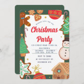 Uitnodiging Kerstkransjesfeestje (Voorkant / Achterkant)