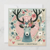 Uitnodiging “Kerstman rendier“ (Voorkant)