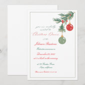 Uitnodiging kerstmis (Voorkant / Achterkant)