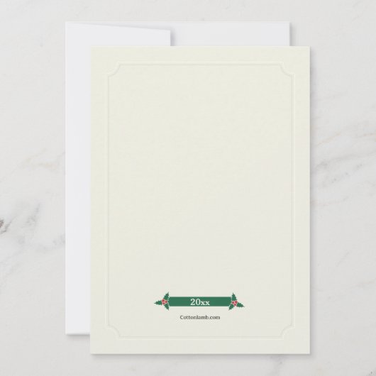 Uitnodiging kerstmis (Achterkant)