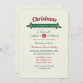 Uitnodiging kerstmis (Voorkant / Achterkant)