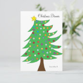 Uitnodiging kerstmis (Staand voorkant)