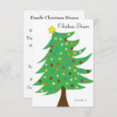 Uitnodiging kerstmis (Voorkant / Achterkant)