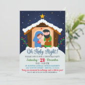 Uitnodiging kerstmis (Staand voorkant)