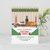 Uitnodiging kerstmis (Staand voorkant)