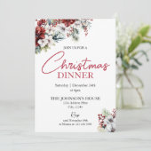 Uitnodiging kerstmis (Staand voorkant)