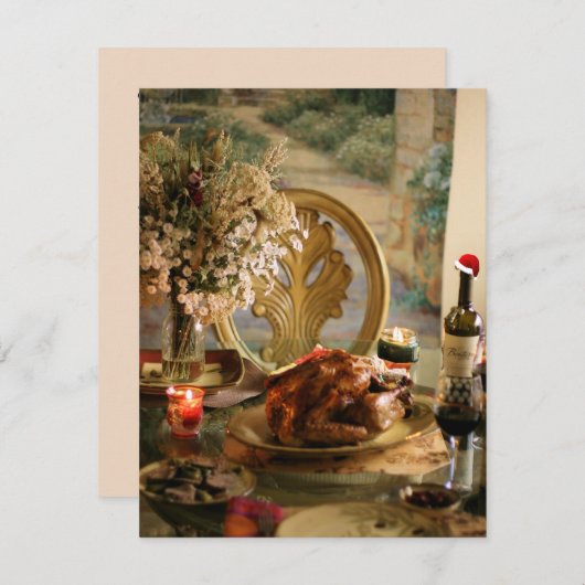 Uitnodiging kerstmis (Voorkant / Achterkant)