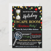 Uitnodiging kerstmis Escape Room (Voorkant)