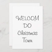 Uitnodiging Kerststad (Voorkant / Achterkant)