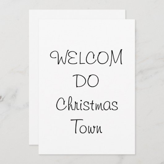 Uitnodiging Kerststad (Voorkant / Achterkant)