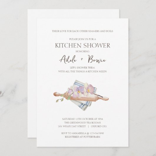 Uitnodiging Keuken Bruisfeest (Voorkant / Achterkant)