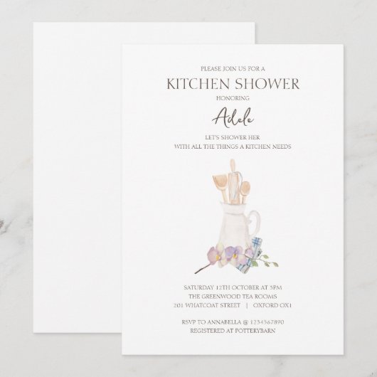 Uitnodiging Keuken Bruisfeest (Voorkant / Achterkant)