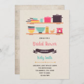 Uitnodiging keuken thema feest (Voorkant / Achterkant)