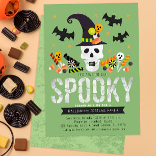 Uitnodiging Kinder Halloween Costume Party