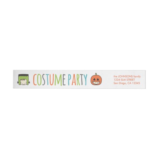 Uitnodiging Kinder Halloween Costume Party (Individueel)
