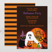Uitnodiging Kinder Halloween Costume Party (Voorkant / Achterkant)