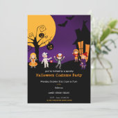 Uitnodiging Kinder Halloween Costume Party (Staand voorkant)