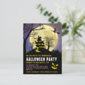 Uitnodiging Kinder Halloween-partij voor het Haunh (Staand voorkant)