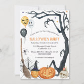 Uitnodiging Kinder partij Halloween (Voorkant)