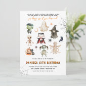 Uitnodiging Kinder partij Halloween (Staand voorkant)