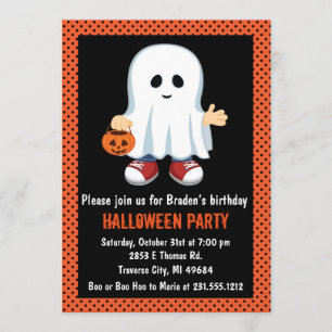 Uitnodiging Kinder partij Halloween