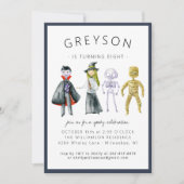 Uitnodiging Kinder partij Halloween (Voorkant)