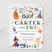 Uitnodiging Kinder partij Halloween (Voorkant)