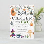 Uitnodiging Kinder partij Halloween (Staand voorkant)