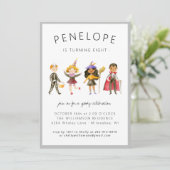 Uitnodiging Kinder partij Halloween (Staand voorkant)