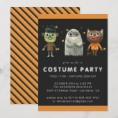 Uitnodiging Kinder partij Halloween (Voorkant / Achterkant)