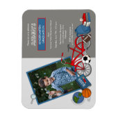 Uitnodiging Kindergarten Foto Boy Graduation Party Magneet (Verticaal)