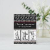 Uitnodiging, Klassiek, Mythologie, Roman Empire Kaart (Staand voorkant)